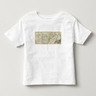 T-shirt Pour Les Tous Petits Une carte précise de section du nord de l'Amériq