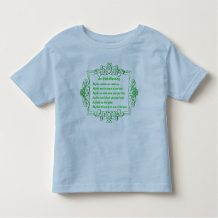 T-shirt Pour Les Tous Petits Une Chemise De La Bénédiction Irlandaise
