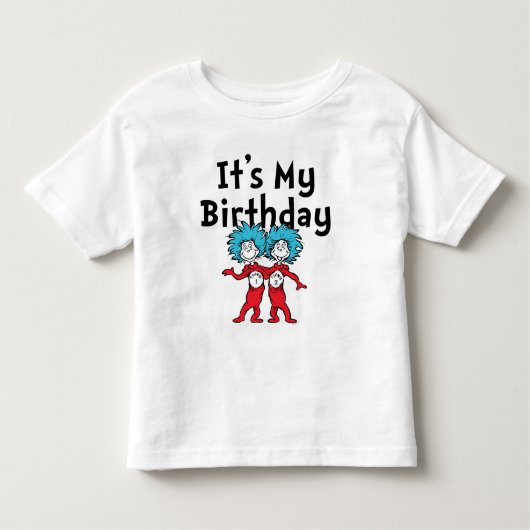 T-shirt Pour Les Tous Petits Une chose deux | C'est mon anniversaire (Devant)