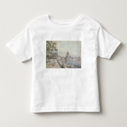 T-shirt Pour Les Tous Petits Une copie d'une partie d'un dessin par Canaletto, (Devant)