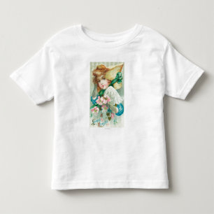 T-shirt Pour Les Tous Petits Une jeune fille affectueuse de pensée avec le