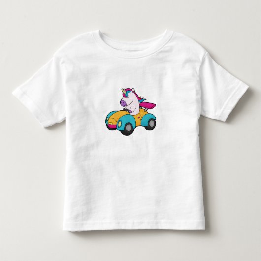 T-shirt Pour Les Tous Petits Unicorn Car (Devant)