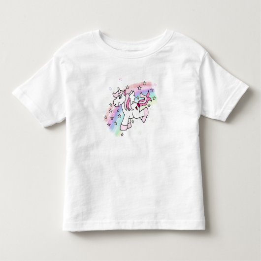 T-shirt Pour Les Tous Petits Unicorne arc-en-ciel (Devant)
