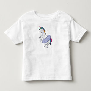 T-shirt Pour Les Tous Petits Unicorne au Ballet avec jupe