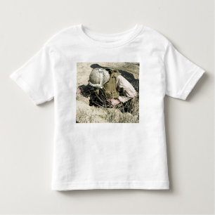 T-shirt Pour Les Tous Petits US Marine saute dans un trou