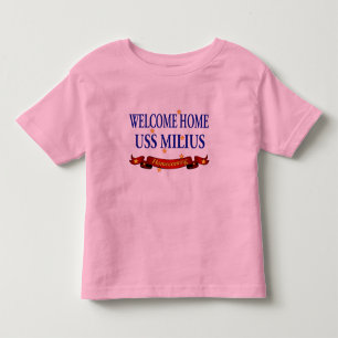 T-shirt Pour Les Tous Petits USS à la maison bienvenu Milius