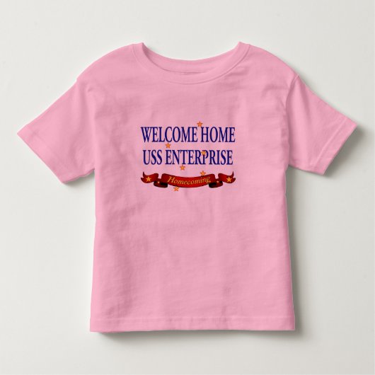 T-shirt Pour Les Tous Petits USS Enterprise à la maison bienvenue (Devant)