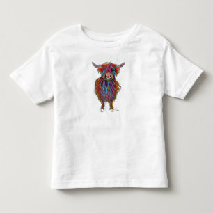 T-shirt Pour Les Tous Petits Vache des montagnes écossaise "MacDOUGHNUT" par
