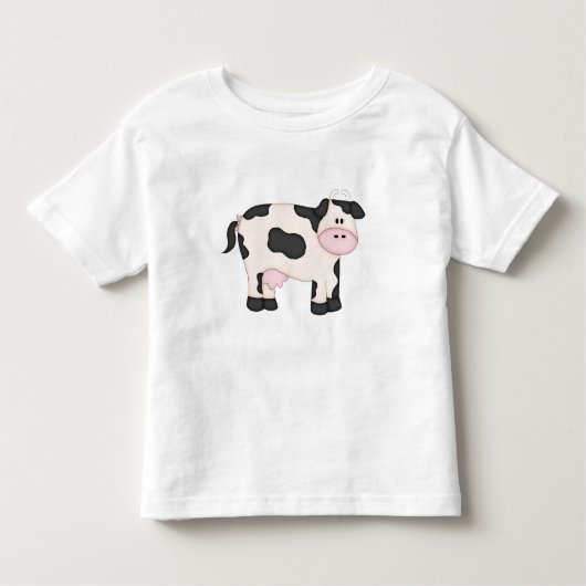 T-shirt Pour Les Tous Petits Vache laitière cuite (Devant)