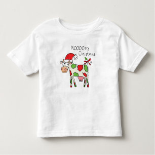 T-shirt Pour Les Tous Petits Vache Noël mignon Enfants