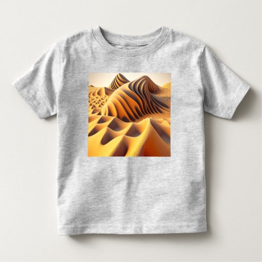 T-shirt Pour Les Tous Petits Vagues d'or (Devant)