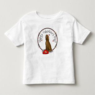 T-shirt Pour Les Tous Petits Valentine's Day Be Mine Irish Setter (rouge 1) mig