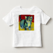 T-shirt Pour Les Tous Petits Van Gogh Tabby Cat (Devant)