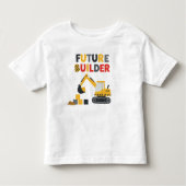 T-shirt Pour Les Tous Petits Véhicule de construction de futur constructeur (Devant)