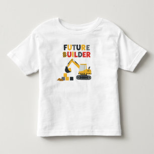 T-shirt Pour Les Tous Petits Véhicule de construction de futur constructeur