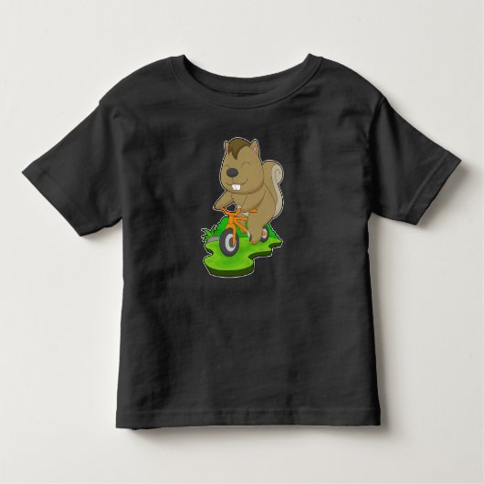 T-shirt Pour Les Tous Petits Vélo écureuil (Devant)
