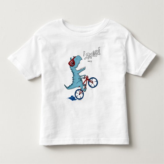 T-shirt Pour Les Tous Petits Vélo T-Rex Roar (Devant)