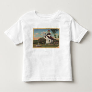 T-shirt Pour Les Tous Petits Verger Pacifique, CA - vue de phare de Pinos de