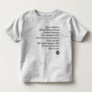 T-shirt Pour Les Tous Petits Vérité de T1d