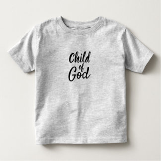 T-shirt Pour Les Tous Petits Vêtements "Enfant de Dieu" avec Écriture