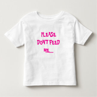 T-SHIRT POUR LES TOUS PETITS VEUILLEZ NE PAS M'ALIMENTER…