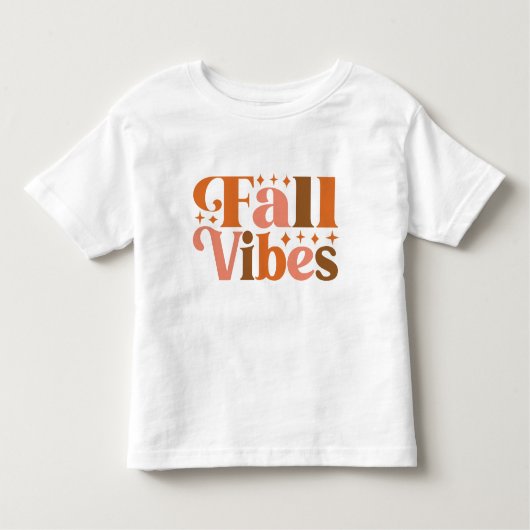 T-shirt Pour Les Tous Petits Vibes d'automne (Devant)