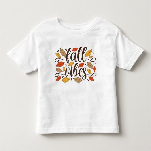 T-shirt Pour Les Tous Petits Vibes d'automne (Devant)