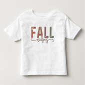T-shirt Pour Les Tous Petits Vibes d'automne arc-en-ciel (Devant)