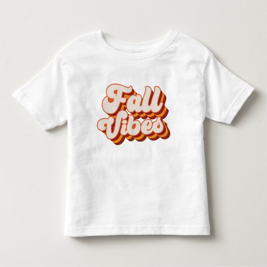 T-shirt Pour Les Tous Petits Vibes d'automne rétro (Devant)