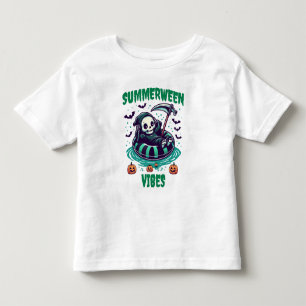 T-shirt Pour Les Tous Petits Vibes de Summerween – Reaper Détendu