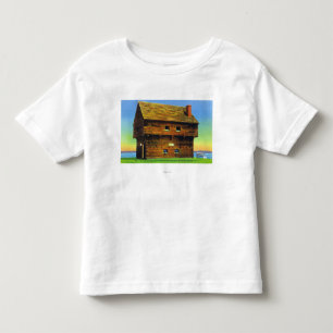 T-shirt Pour Les Tous Petits Vieil extérieur de blockhaus de champ de bataille