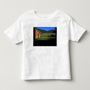T-shirt Pour Les Tous Petits Vieille ferme de rondin près de Park City, Utah.