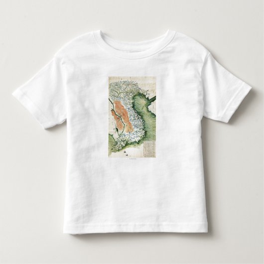 T-shirt Pour Les Tous Petits VietnamPanoramic MapVietnam (Devant)