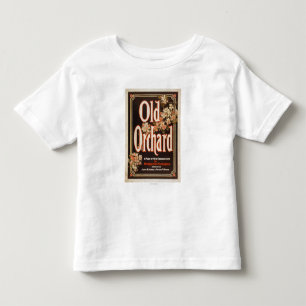 T-shirt Pour Les Tous Petits Vieux verger un jeu d'affiche de la vie de la