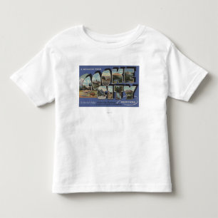 T-shirt Pour Les Tous Petits Ville de Cooke, Montana - grandes scènes de lettr