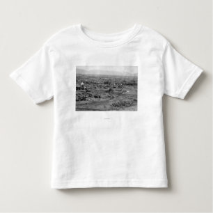 T-shirt Pour Les Tous Petits Ville de prairie, vue de ville d'oeil d'oiseaux de