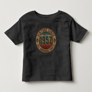T-SHIRT POUR LES TOUS PETITS VINTAGE DEPUIS 1957 TOUTES PIÈCES D'ORIGINE