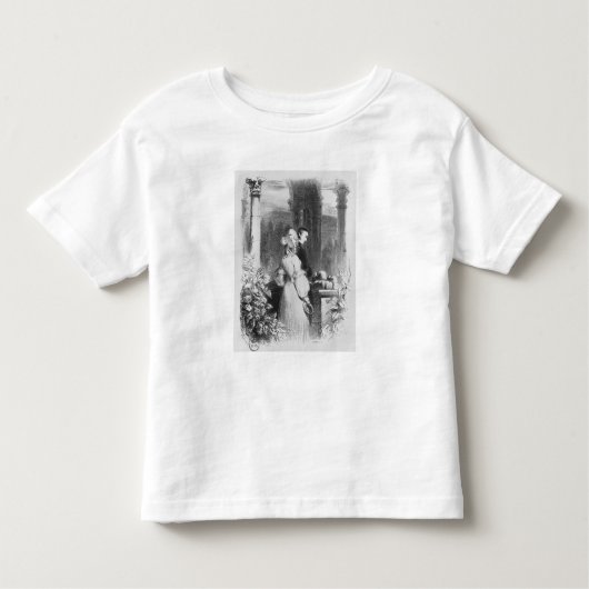 T-shirt Pour Les Tous Petits Visite de la tombe de Heloise et d'Abelard (Devant)