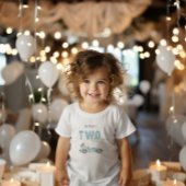 T-shirt Pour Les Tous Petits Voiture de course 2e anniversaire