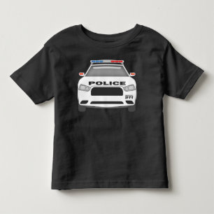 T-shirt Pour Les Tous Petits Voiture de Police 911Garçons et Filles