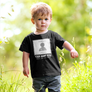 T-shirt Pour Les Tous Petits Votre photo ici Nom et âge