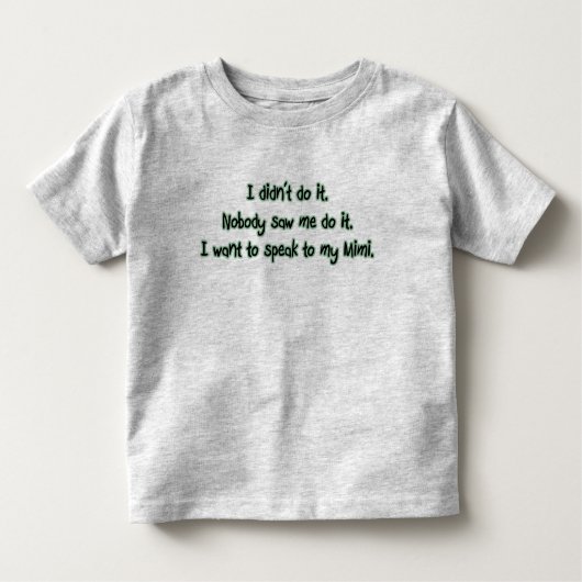 T-shirt Pour Les Tous Petits Voulez parler à Mimi (Devant)