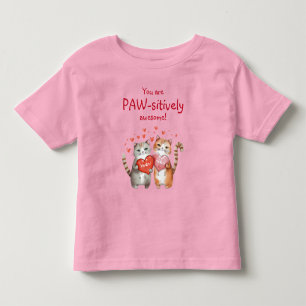 T-shirt Pour Les Tous Petits Vous êtes absolument génial chat rouge et rose