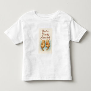 T-shirt Pour Les Tous Petits Vous êtes tout simplement adorable – Loutres aquar