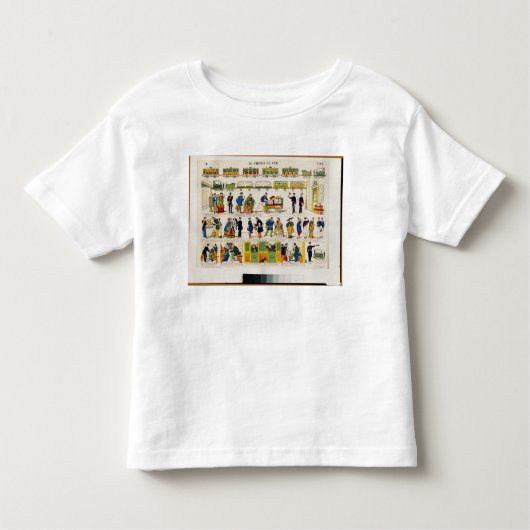 T-shirt Pour Les Tous Petits Voyage de rail, c.1850 (Devant)