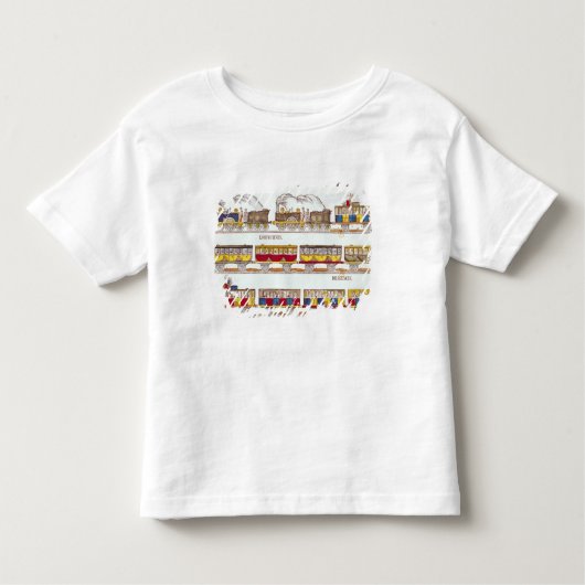 T-shirt Pour Les Tous Petits Voyage de rail en 1845 (Devant)
