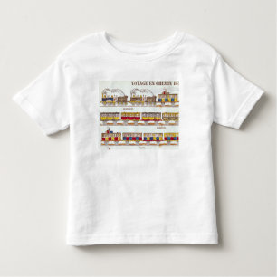 T-shirt Pour Les Tous Petits Voyage de rail en 1845
