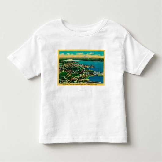 T-shirt Pour Les Tous Petits Vue aérienne de Bremerton et d'arsenal de la (Devant)