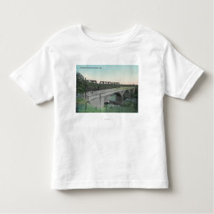 T-shirt Pour Les Tous Petits Vue aérienne de crique BridgeWinters, CA de Putah
