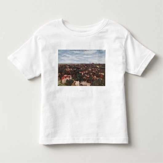 T-shirt Pour Les Tous Petits Vue aérienne de la ville (Devant)